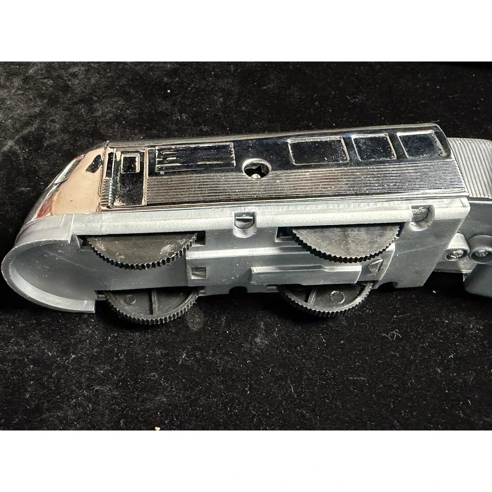 Schylling Streamliner Three Car Wind-Up Train-Chrome Plated, Tin Collector Toy